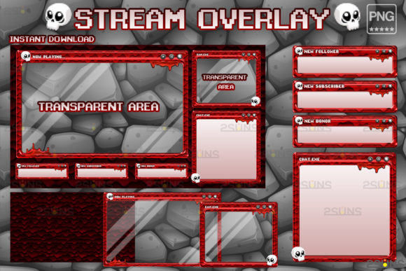 Download Kawaii Twitch Overlay Package Stream - Premium Resources