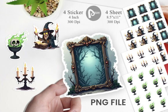Download Gothic Haunted Objects Stickers - Sticker Collection