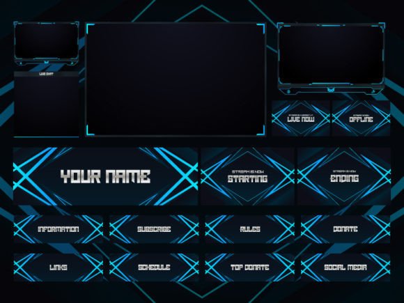Download Twitch Overlay Live Stream Set - Premium Resources
