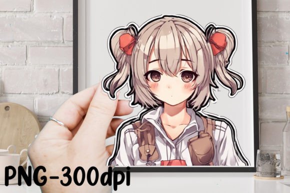 Download Cute Anime Girl Sticker Sublimation - Sticker Collection