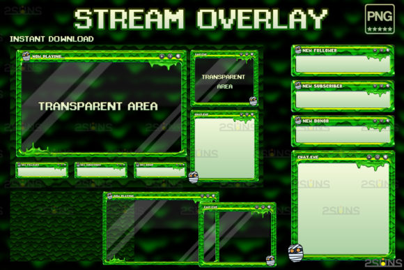 Download Kawaii Twitch Overlay Package Stream - Premium Resources