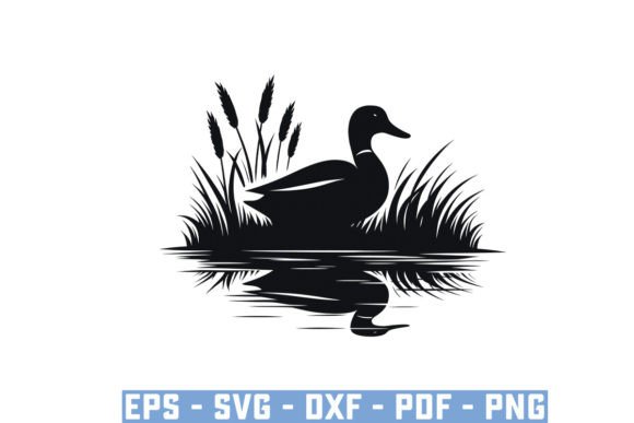 Download Flying Mallard Duck Silhouette Files Svg - Silhouette files Collection