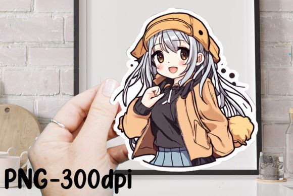 Download Cute Anime Girl Sticker Sublimation - Sticker Collection